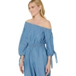 Комбинезон Michael Kors One-Shoulder Jumpsuit, цвет Light Cadet Wash - фото 3