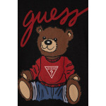 Детская хлопковая футболка Guess, черный - фото 3