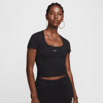 Топ Nike Sportswear Chill Shortsleeve SQR Neck Top, черный - фото