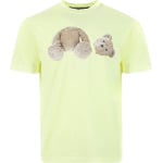 Футболка Palm Angels Bear Classic Tee 'Yellow Fluorescent', желтый - фото