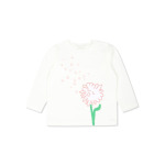 Stella McCartney Kids футболка с длинными рукавами и цветочным принтом, белый - фото