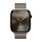 Умные часы Apple Watch Series 10 (GPS+Cellular), 46мм, Natural Titanium Case/Natural Milanese Loop Natural - M/L - фото 2