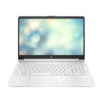 Ноутбук HP 15S-FQ5100NIA, 15.6", 4 ГБ/256 ГБ, i3-1215U, UHD Graphics, белый, английская клавиатура - фото