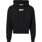 Худи Off-White Industrial Over Hoodie 'Black/White', черный - фото