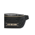 Love Moschino поясная сумка с логотипом, черный - фото 4