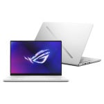 Игровой ноутбук Asus ROG Zephyrus G14 2024, 14", 16ГБ/1ТБ, R9-8945HS, RTX 4060, белый, английская раскладка - фото