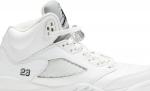 Air jordan 5 retro metallic white new arrivals