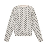 Свитер Balenciaga All Over Sweater 'Chalky White/Black', белый - фото