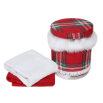 Набор полотенец Re Sole Tartan Washing Jar, 2 шт, красный/белый - фото