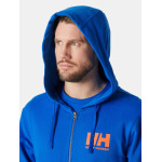 Толстовка Helly Hansen HH LOGO FULL ZIP HOODIE 2.0, синий - фото 3