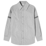 Рубашка Thom Browne Oversized Tonal Shirt, цвет Light Grey - фото