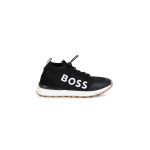 BOSS Kidswear кроссовки с логотипом, черный - фото 4