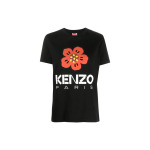 Футболка женская Kenzo Logo Printed, черный / белый - фото