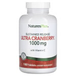 Пищевая добавка NaturesPlus Ultra Cranberry с пролонгированным высвобождением, 180 таблеток - фото