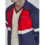 Худи SikSilk Zip-Up Hoodie, цвет Navy/Blood red - фото 3