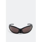 Солнечные очки BALENCIAGA Skin Cat sunglasses, черный - фото