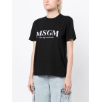 MSGM футболка с вышитым логотипом, черный - фото 3