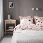 Комплект постельного белья Ikea Lonnhostmal Floral, 3 предмета, 240x220/50x60 см, розовый/мультиколор - фото 7