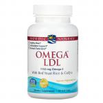 Nordic Naturals, Omega LDL, омега-3, красный ферментированный рис и коэнзим Q10, 384 мг, 60 капсул - фото