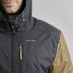 Куртка мужская зимняя Quechua SH500 X-Warm для походов, черный/коричневый - фото 5