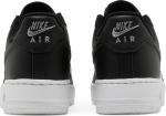 Nike air force deals black silver