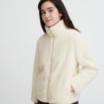 Толстовка Uniqlo Fluffy Fleece Zipped, молочный - фото 2