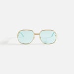 Солнцезащитные очки Casablanca Square Metal Sunglasses With Solid Lens, бирюзовый - фото 2