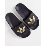 Черные сандалии с логотипом в виде трилистника adidas Originals Adilette Lite Lite - фото