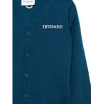 Кардиган TRUSSARDI JUNIOR с вышитым логотипом, синий - фото 3