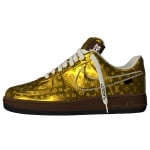 Кроссовки Louis Vuitton Air Force 1 Low Unisex, золотой - фото