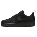 Nike Air Force 1 Low Multi-Swoosh Черный Малиновый - фото