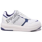 Кроссовки EMPORIO ARMANI Skateboarding Shoes Women's Low-top Blue/white, белый - фото 2