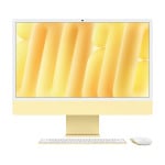 Моноблок Apple iMac 24'' М4 (2024), 10 CPU/10 GPU, 32 ГБ/1 ТБ, Nano-texture glass, Yellow, английская клавиатура - фото