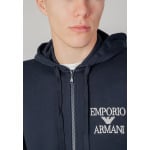 Толстовка на молнии Hooded Emporio Armani, синий - фото 4