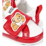 Кожаные кроссовки Baby Teddy Bear Moschino, красный - фото 4