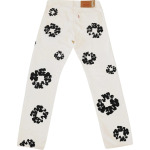 Джинсы Levi's x Denim Tears The Cotton Wreath Inverted Jean 'White', белый - фото 2