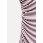 Платье Zara Draped Midi, лиловый - фото 4