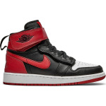 Кроссовки Air Jordan 1 High FlyEase GS Black Gym Red, черный - фото