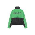 Куртка женская Kenzo Logo, зеленый / черный - фото 2