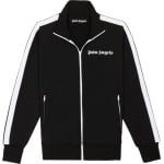 Куртка Palm Angels Classic Track Jacket 'Black/White', черный - фото