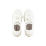 Кроссовки EMPORIO ARMANI Low-top Leather Sneakers, белый - фото 3