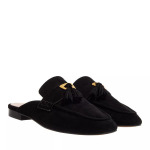 Туфли loafer open back suede leather Coccinelle, черный - фото