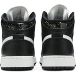 Кроссовки Air Jordan 1 Mid SE GS Black Glitter, черный - фото 6