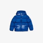 Куртка-Пуховик с нашивкой-логотипом Barin, 4-10 лет Moncler, синий - фото