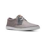 Мужские кожаные ботинки чукка на шнуровке Gereld Low Clarks, цвет Grey  Leather - фото