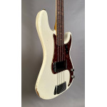 Басс гитара Fender Custom Shop 1963 Precision Bass Relic P-Bass - Aged Olympic White - фото 4