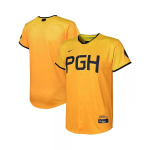 Реплика футболки Gold Pittsburgh Pirates 2023 City Connect для мальчиков и девочек для малышей Nike, золотой - фото