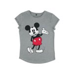 Футболка с принтом MICKEY CLASSIC WORLD FAMOUS MOUSE Disney, цвет Mottled Light Grey - фото 4