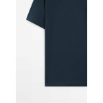 Базовая футболка SHORT SLEEVE Massimo Dutti, цвет Mottled Dark Blue - фото 2