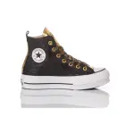 Золотые кроссовки ручной работы Converse, черный - фото